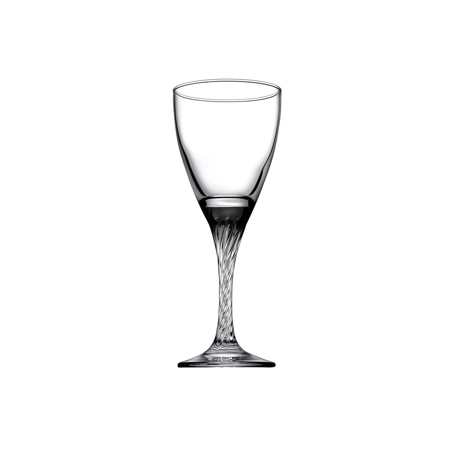 Pasabahce Twist Glass Wine/Liquote Stem Glass 180 ml 6 Pcs Set (White Wine)