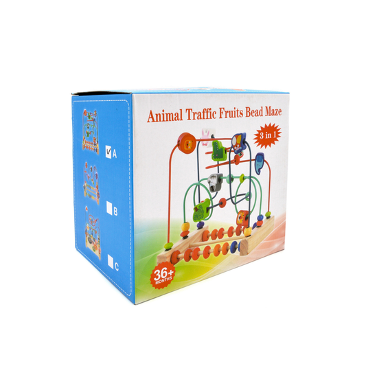 Maze Roller Coaster Wooden Educational Toy