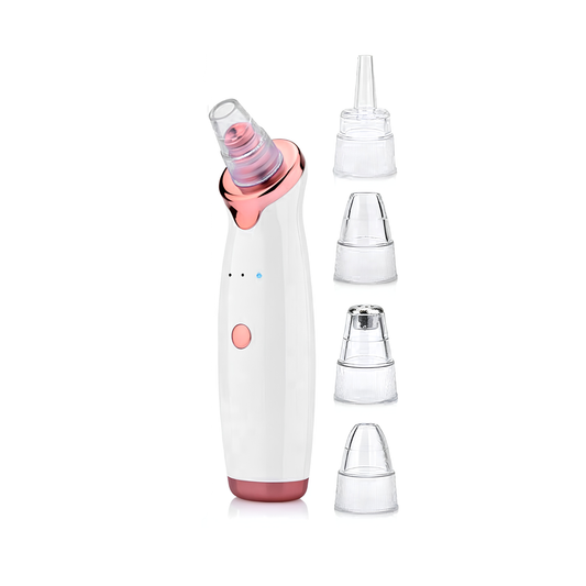 Blackhead Remover Electric Blackhead Vacuum Suction Rechargeable Whitehead Remover Tool Kite Cleanser with 5 Replaceable Heads