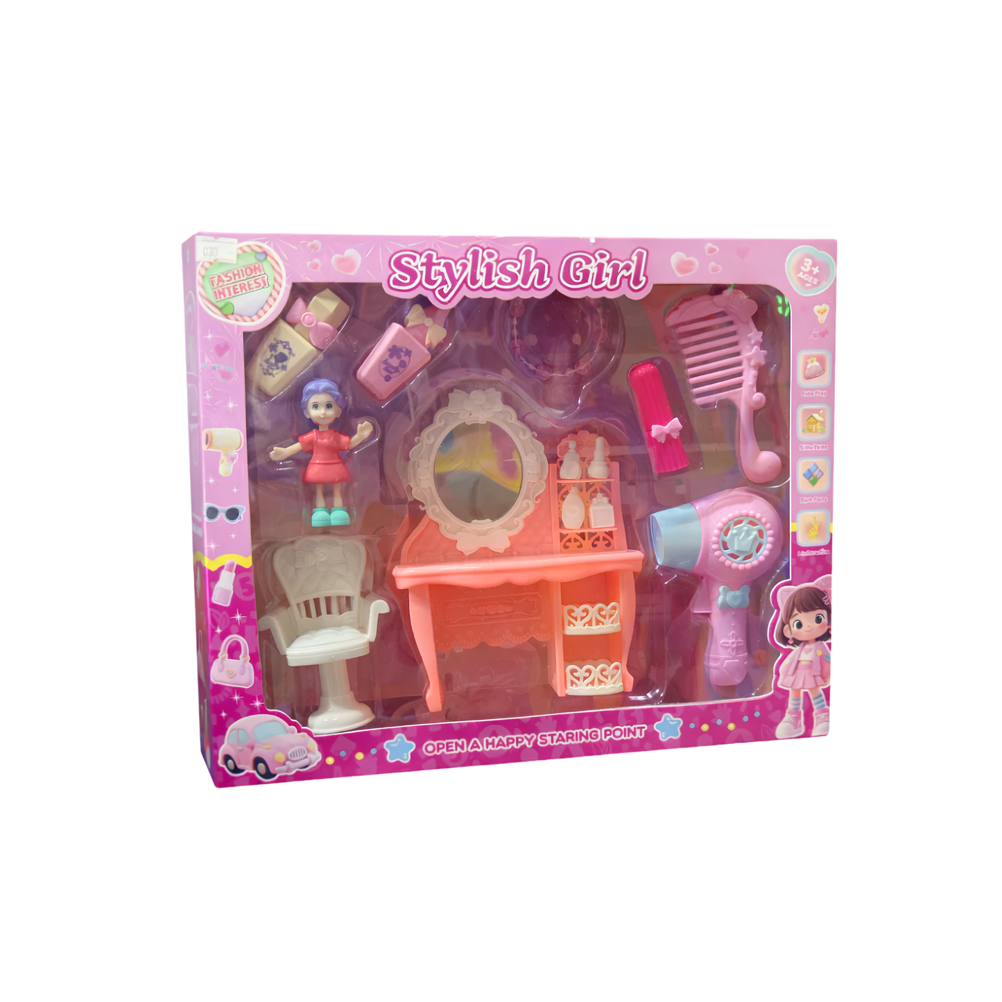 Kids' Makeup Dressing Table set toy - Girls
