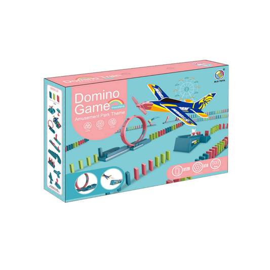 Domino Aircraft and Amusement Park Themed Set - 120 Pieces