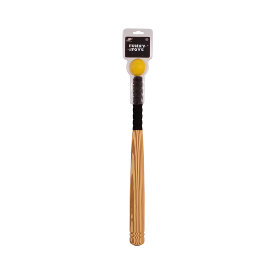 Soft baseball bat with ball