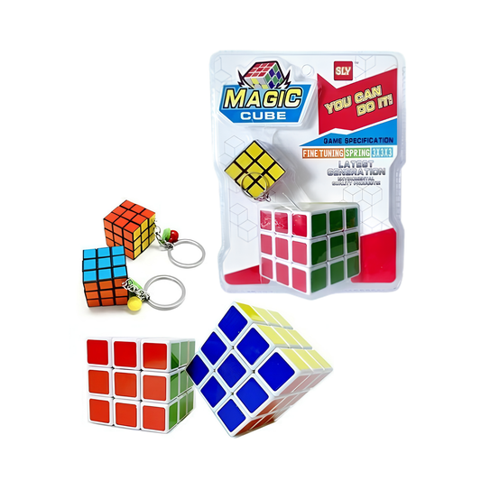 Magic Cube 3X3X3 Rubiks Cube with keychain