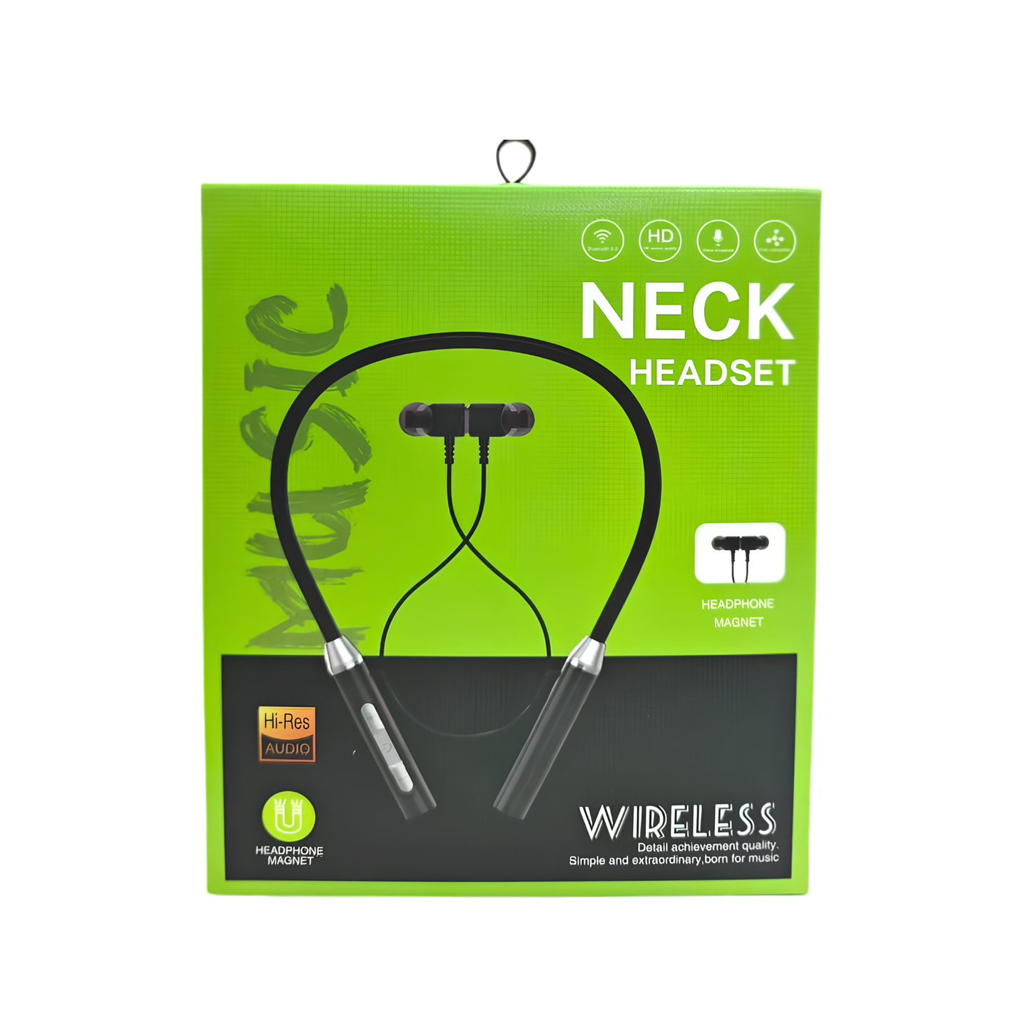 Neckband Headphones Wireless Bluetooth Noise-canceling Sweatproof