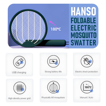 4 IN 1 Electric Mosquito & Fly Zappers/Killer, Kill Mosquitoes Quickly and Easily, USB Charging