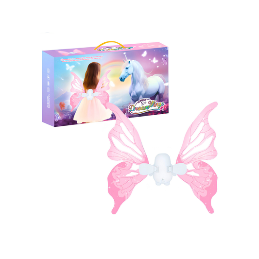 Girls Electric Moving Fairy Wings Toy Light-up Party Princess Butterfly Wings Dress up Toy