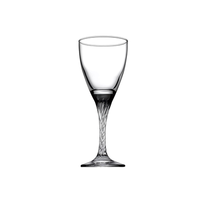 Pasabahce Twist Glass Wine/Liquote Stem Glass 180 ml 6 Pcs Set (White Wine)