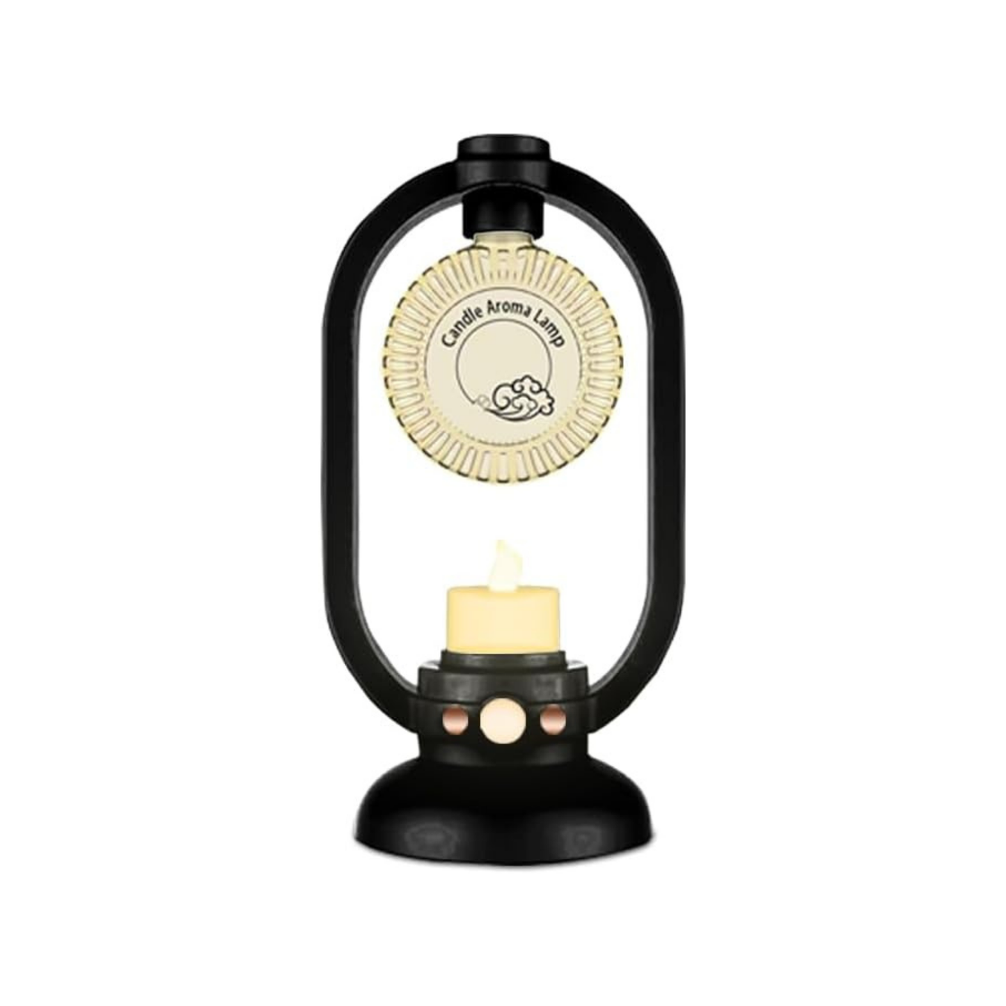 Essential Oil Diffuser, Retro Motion Sensor Ultrasound Diffuser Humidifier LED Candlelight with USB Cable for Bedroom