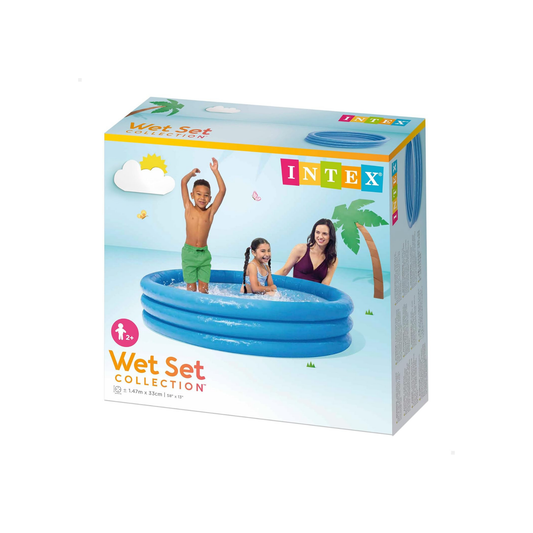 Blue Intex Wet Set Collection three-ring inflatable kiddie pool