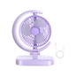 Small Fan for Desk, USB Desk Fan Air Circulator Fan Speeds with Light For Kids/Personal