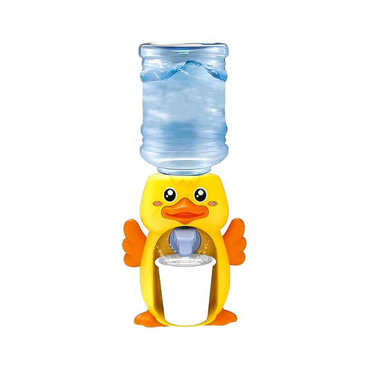 Duck Shaped Mini Water Dispenser for Kids, Cute Animal Design,Water Machine Toy, 18 cm Height, Portable