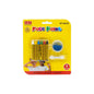 Face paint kit featuring 8 vibrant colors and blue glitter