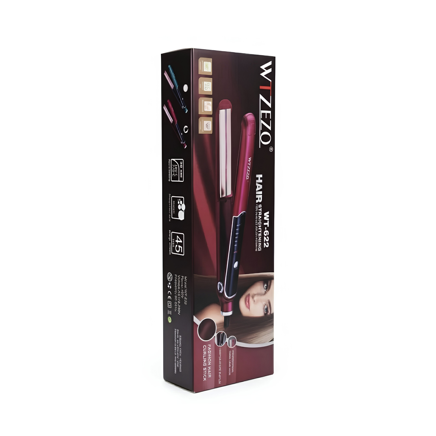 Hair Straightener for Women Ceramic Coated Plates Quick Heat up Travel Friendly