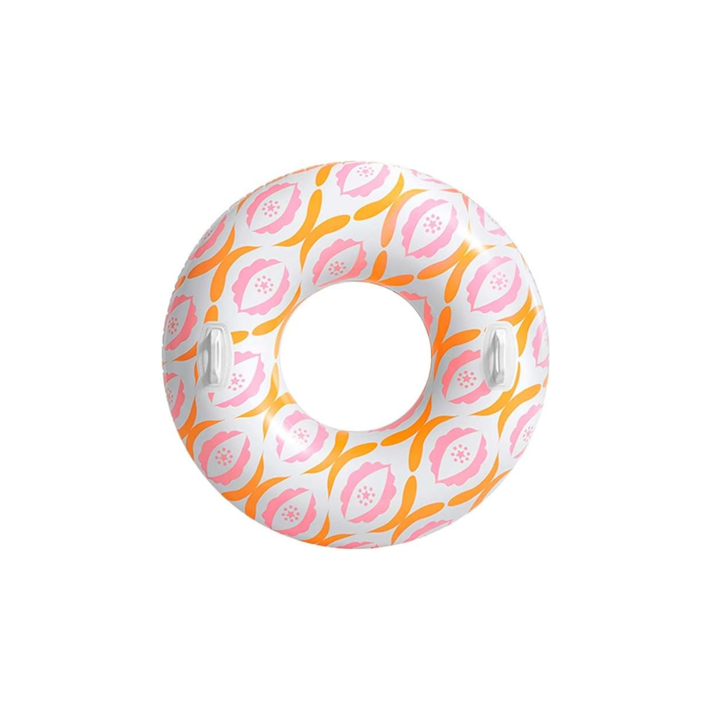 Swimming Tube featuring a multicolor floral pattern