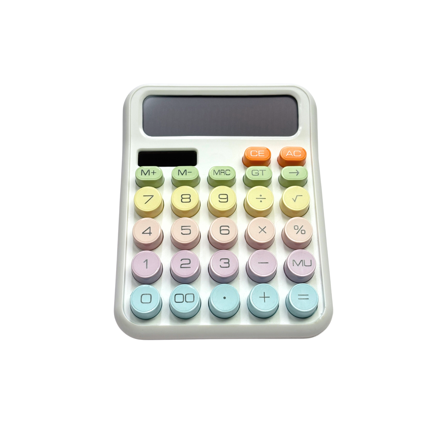 colored electronic desktop calculator