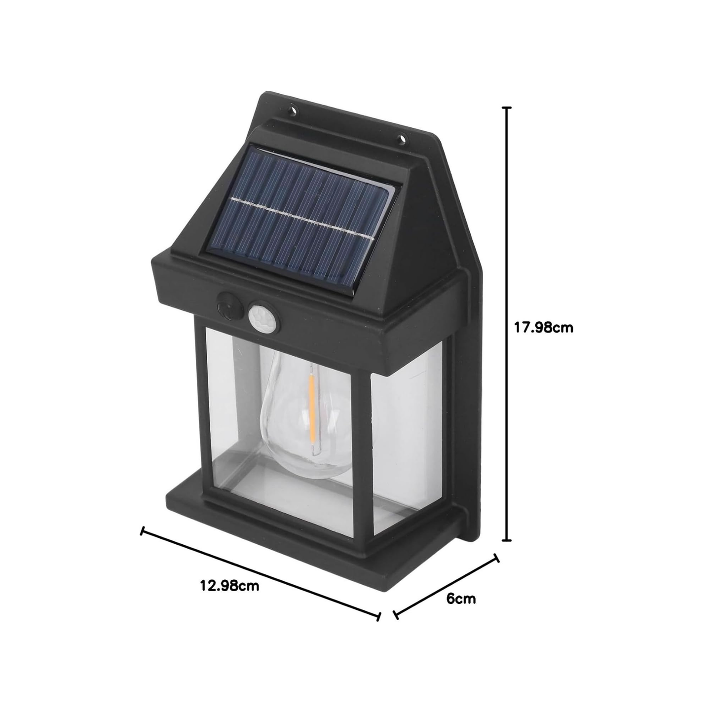 Solar Tungsten Wire Wall Light, Easy To Install 3 Modes Exterior Lighting Fixtures Wall Mount with Screws for Yards