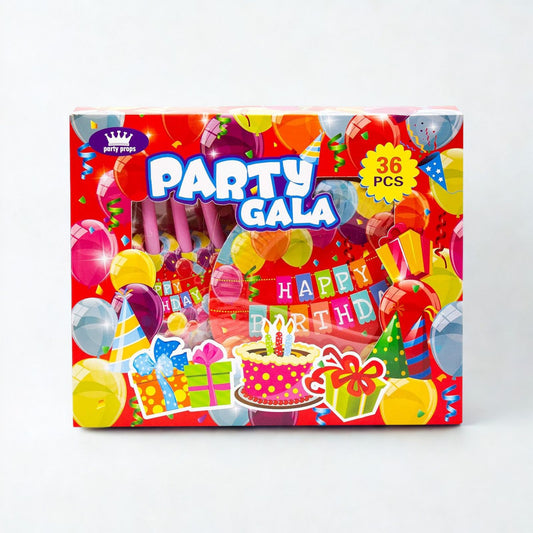 Birthday party decoration set 36-piece