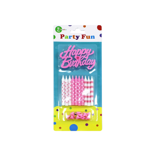 Birthday Candle Set Pink