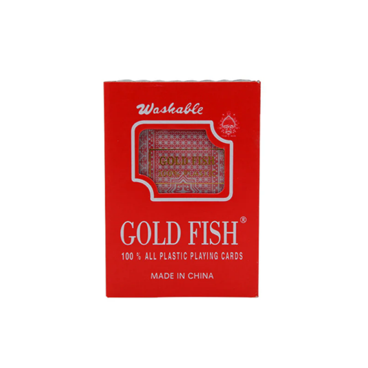 Gold fish premium plastic playing card