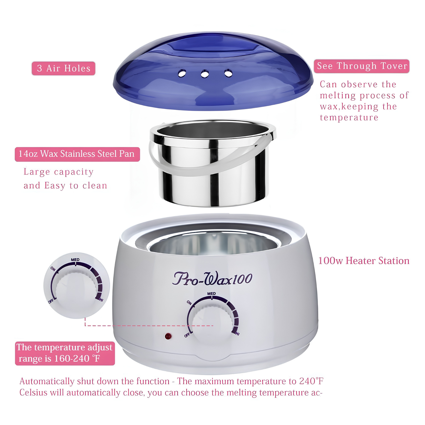 Wax Heater for Hard Paraffin Waxing