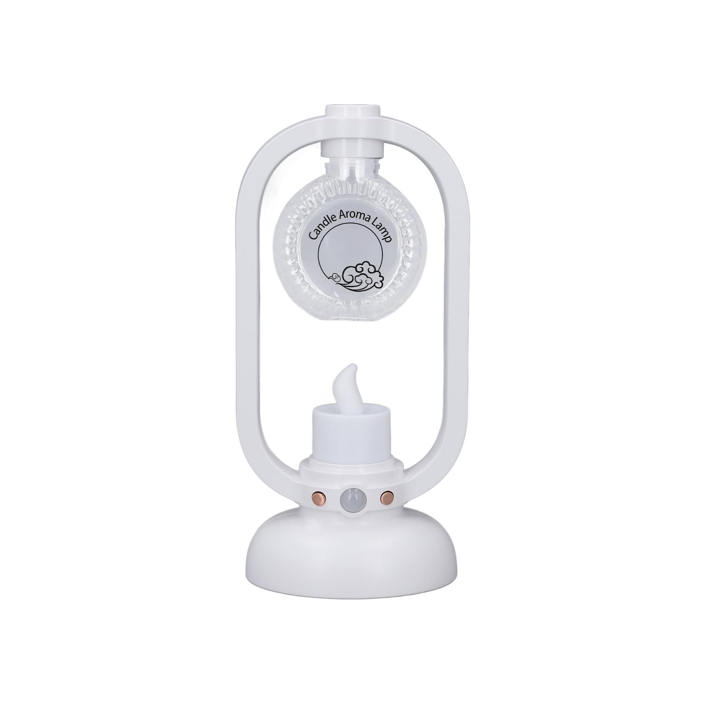 Essential Oil Diffuser, Retro Motion Sensor Ultrasound Diffuser Humidifier LED Candlelight with USB Cable for Bedroom