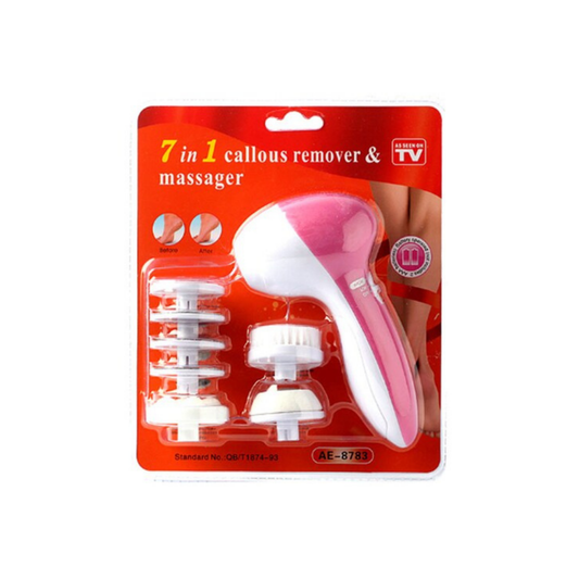 Generic 7-In-1 Beauty Care Massager Pink/White