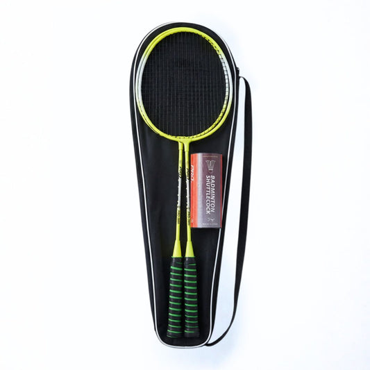 Premium 2-Player Badminton Racket Set with Carrying Case and Shuttlecocks