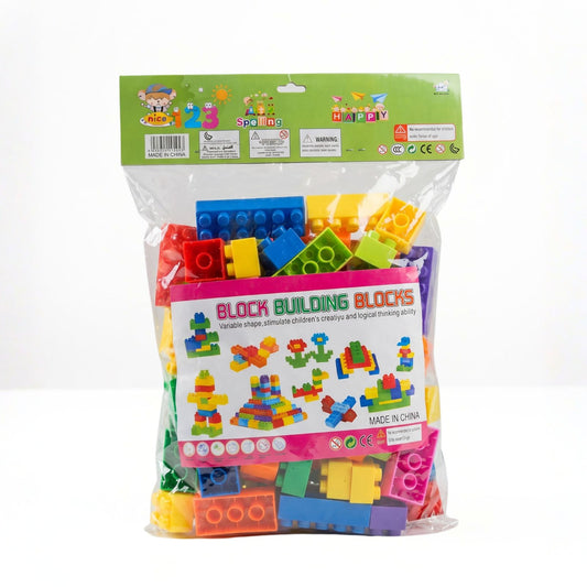 Multicolor plastic building blocks