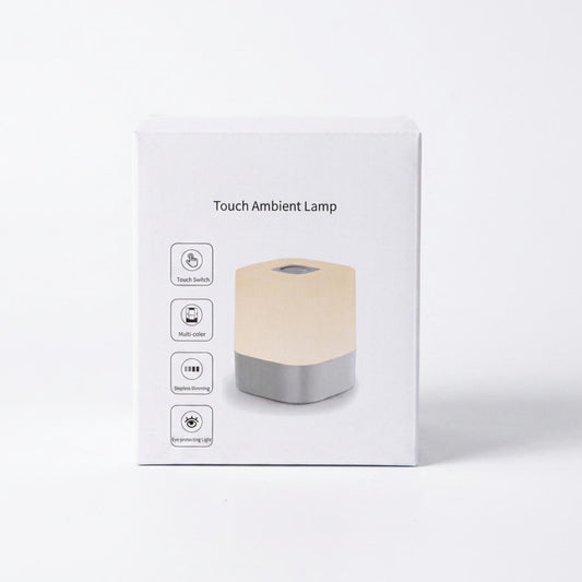 Rechargeable touch-control ambient night light featuring multi-color RGB options and stepless dimming