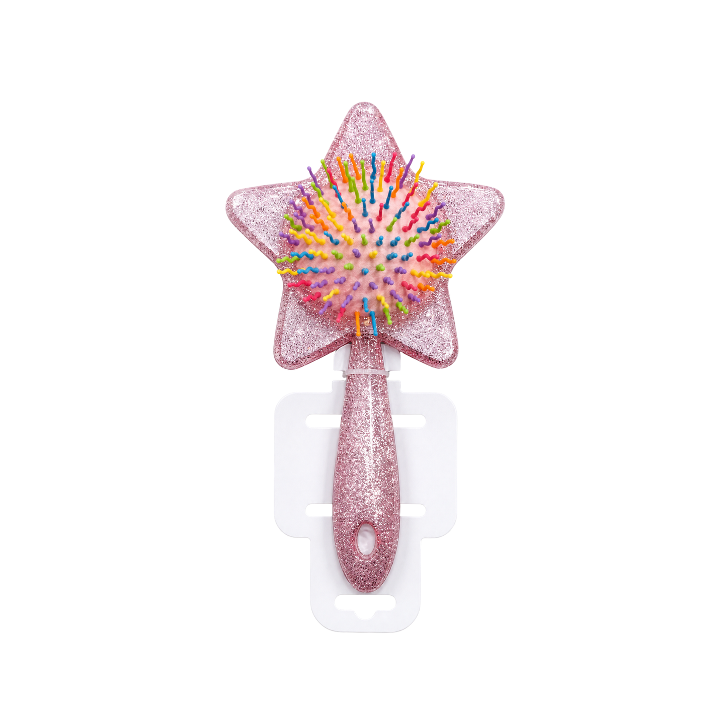 Creative Design Baby Brush for Toddler Girl Sweet Five-pointed Star Sequins Hair Comb Portable Kids Girl Hairbrush